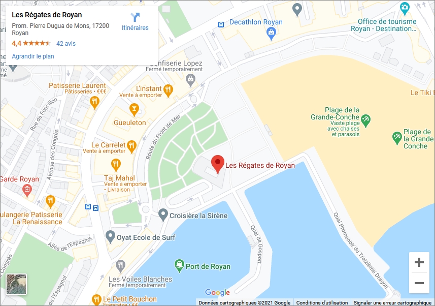 Plan de situation Google Maps